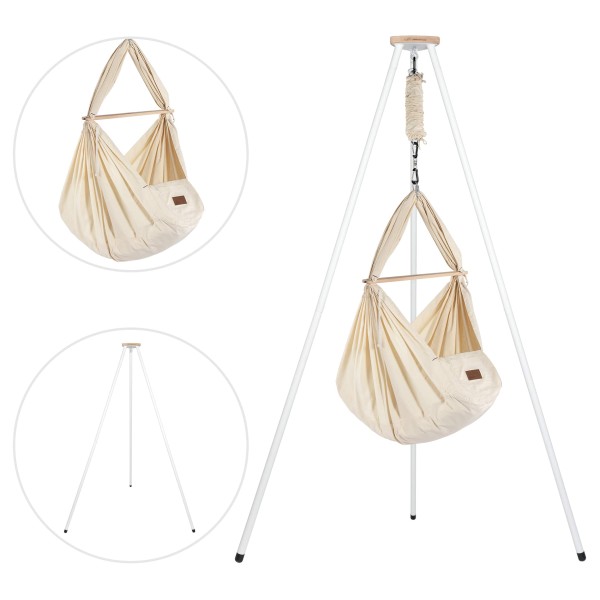 Spring cradle with teepee